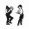 Felt Good Co. Rude Boy + Rude Girl Pin Set Enamel Pins + Buttons