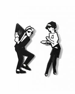 Felt Good Co. Rude Boy + Rude Girl Pin Set Enamel Pins + Buttons