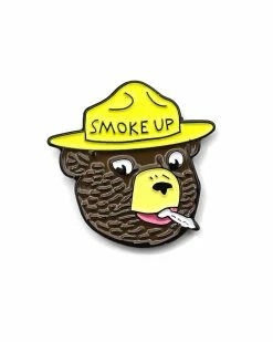 Butch & Sissy Smoke Up Smokey Bear Pin