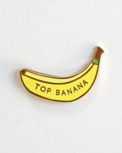 The Penny Paper Co. Top Banana Pin Enamel Pins + Buttons