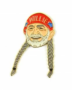 The Found Willie Nelson Pin Pins + Patches