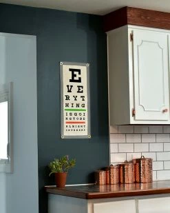 Oxford Pennant Home Everything Is Going To Be Alright Eye Chart Felt Flag Banner