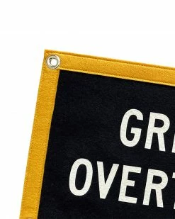 Oxford Pennant Great Minds Overthink Alike Felt Flag Banner