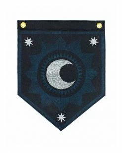 The Rise And Fall Moon Felt Banner
