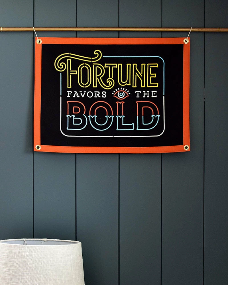 Oxford Pennant Fortune Favors The Bold Felt Flag Banner Wall Banners + Pennants 2 Oxford Pennant Fortune Favors The Bold Felt Flag Banner Wall Banners + Pennants