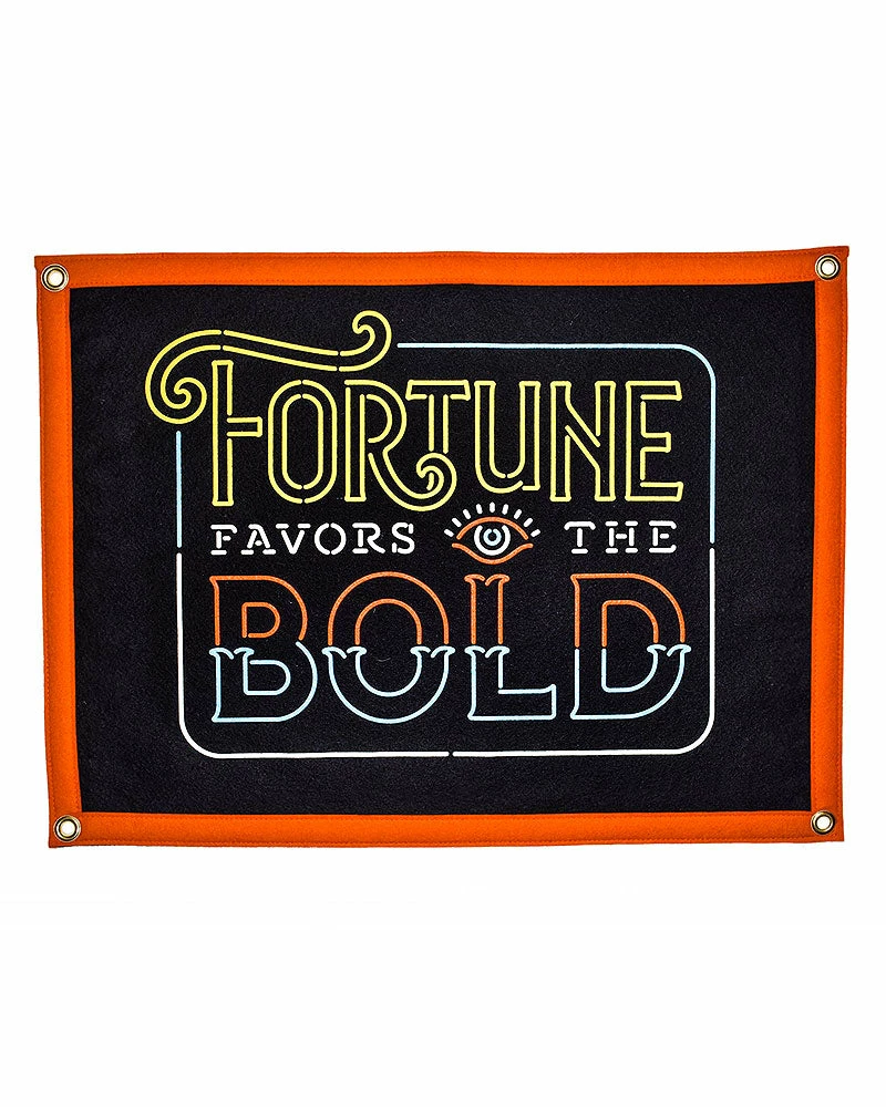 Oxford Pennant Fortune Favors The Bold Felt Flag Banner Wall Banners + Pennants 1 Oxford Pennant Fortune Favors The Bold Felt Flag Banner Wall Banners + Pennants