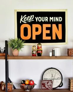 Oxford Pennant Keep Your Mind OPEN Felt Flag Banner