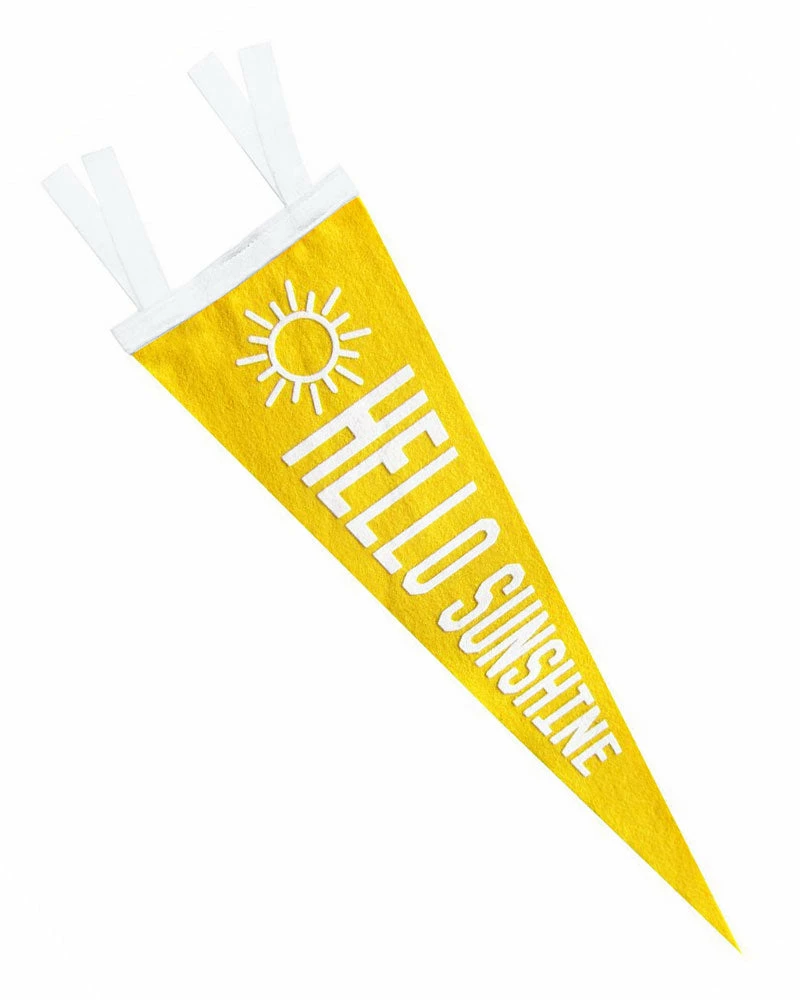 Three Potato Four Hello Sunshine Pennant 1 Three Potato Four Hello Sunshine Pennant