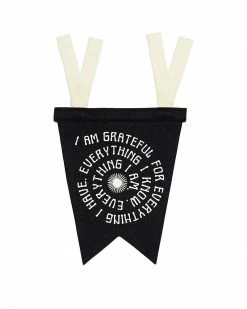 Oxford Pennant I Am Grateful Felt Fishtail Pennant Home