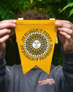 Oxford Pennant Home No More Bullshit Felt Fishtail Pennant