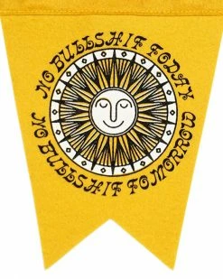 Oxford Pennant Home No More Bullshit Felt Fishtail Pennant