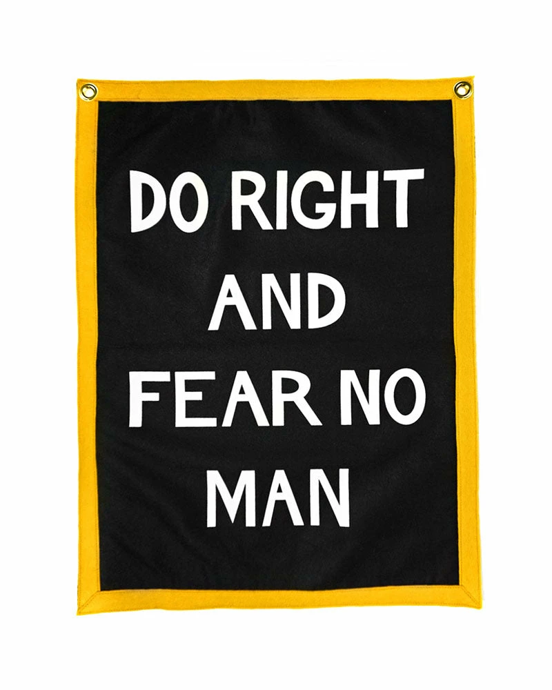 Oxford Pennant Do Right And Fear No Man Felt Flag Banner Wall Banners + Pennants 1 Oxford Pennant Do Right And Fear No Man Felt Flag Banner Wall Banners + Pennants