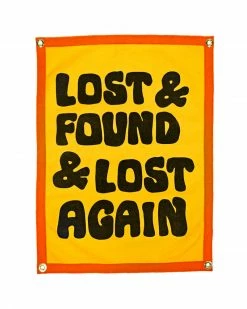 Oxford Pennant Lost & Found & Lost Again Felt Flag Banner