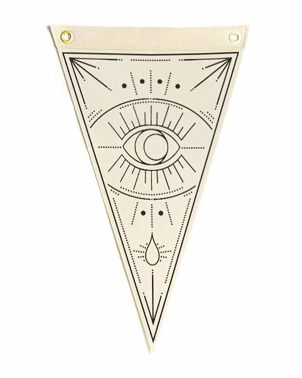 The Rise And Fall Wall Banners + Pennants Seeing Eye Felt Flag 1 The Rise And Fall Wall Banners + Pennants Seeing Eye Felt Flag
