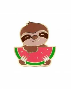 LuxCups Creative Slothermelon (Watermelon Sloth) Pin Pins + Patches