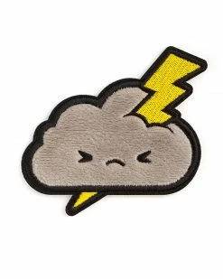 LuxCups Creative Pins + Patches Grumble Cloud Fuzzy Patch