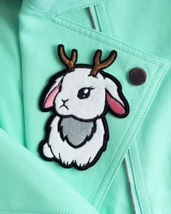 LuxCups Creative Pins + Patches Jackalope Fuzzy Patch