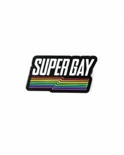 Bianca Designs Super Gay Pin