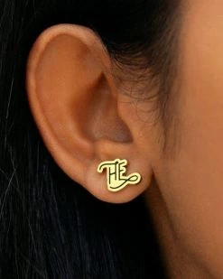 Dissent Pins Accessories He / Him Gender Pronoun Earrings (Fundraiser)