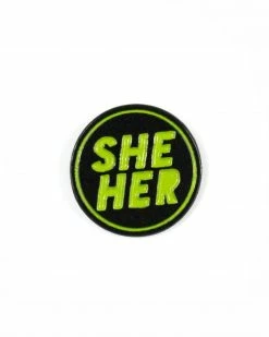 Butch & Sissy She / Her Gender Pronoun Pin
