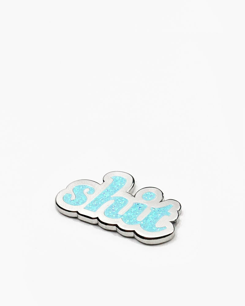 Franki Hanke Enamel Pins + Buttons Shit Glitter Pin 3 Franki Hanke Enamel Pins + Buttons Shit Glitter Pin