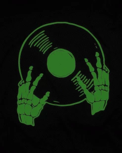 Alison Rose Clothing Vinyl Is Not Dead Unisex Tee (Glow-in-the-Dark)