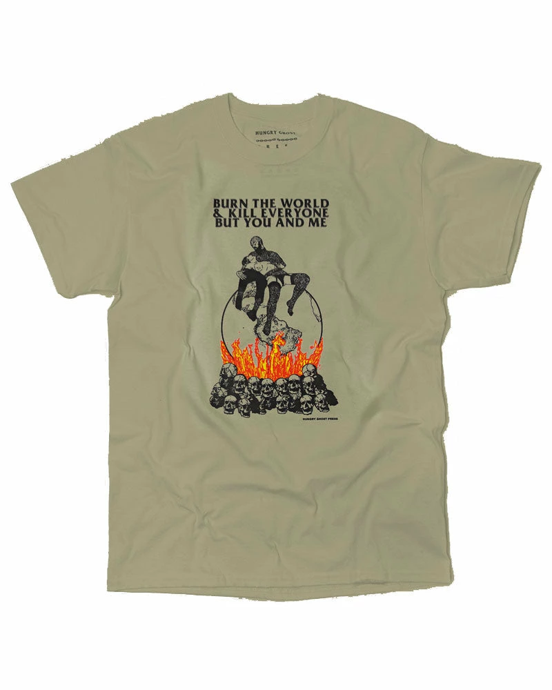 Hungry Ghost Press Clothing You And Me (Burn The World) Unisex Tee 1 Hungry Ghost Press Clothing You And Me (Burn The World) Unisex Tee