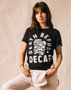 Pyknic Death Before Decaf Coffee Unisex Tee 10 Pyknic Death Before Decaf Coffee Unisex Tee