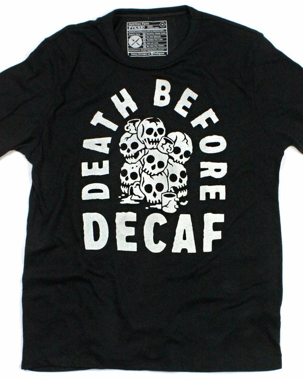 Pyknic Death Before Decaf Coffee Unisex Tee 2 Pyknic Death Before Decaf Coffee Unisex Tee