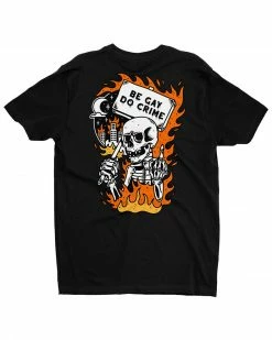 Awarewolf Apparel Graphic Tees + Long Sleeves Be Gay, Do Crime Skeleton Unisex Tee