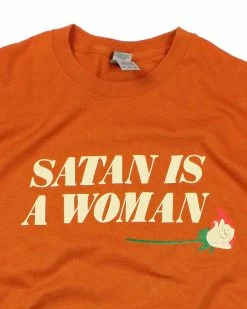 Rosehound Apparel Graphic Tees + Long Sleeves Satan Is A Woman Unisex Tee - Burnt Orange
