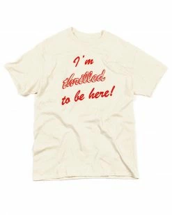 Rosehound Apparel Graphic Tees + Long Sleeves I'm Thrilled Unisex Tee - Creme