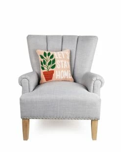 Peking Handicraft Let's Stay Home House Plant Hook Pillow