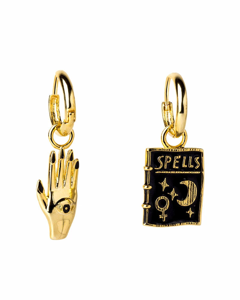 Yellow Owl Workshop Mystic Spells Hoop Earrings Necklaces + Earrings 1 Yellow Owl Workshop Mystic Spells Hoop Earrings Necklaces + Earrings