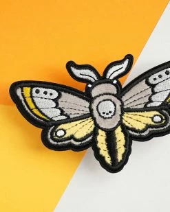 LuxCups Creative Death's-Head Moth Fuzzy Patch