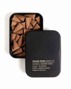 Square Trade Goods Juniper Santal Scented Incense Cones (30 Ct)