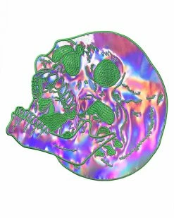 Inner Decay Laughing Skull Large Back Patch - Slime Large Back Patches