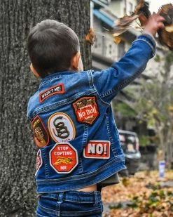 Oxford Pennant Embroidered Patches NO! Patch