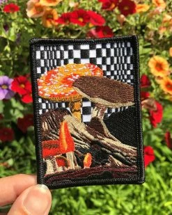 Cactus Food Shroomie Patch Embroidered Patches