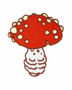 Mean Folk Red Mushroom Patch Pins + Patches