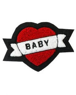 Oxford Pennant Baby Heart Tattoo Chenille Patch