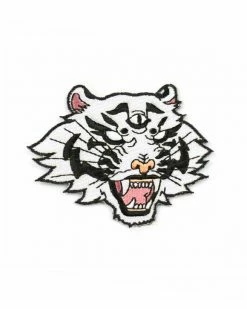 Ashlea Bechaz Embroidered Patches White Dream Tiger Patch