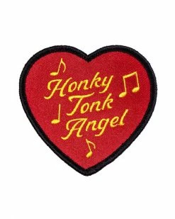 Oxford Pennant Honky Tonk Angel Heart Patch Pins + Patches