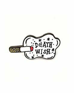 Bananna Bones Pins + Patches Death Wish Cigarette Pin