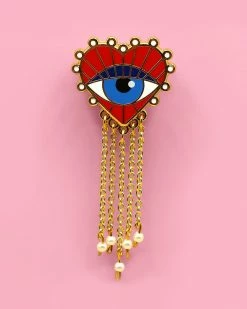 Lulu Bloo Eye Luv U Dangly Pin