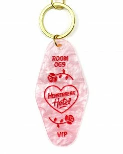 Bobby Pins Co. Heartbreak Hotel Key Tag Keychain Keychains + Key Blanks