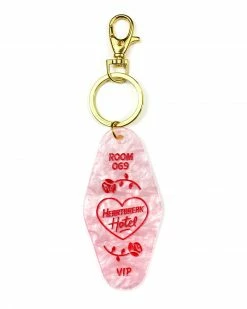 Bobby Pins Co. Heartbreak Hotel Key Tag Keychain Keychains + Key Blanks