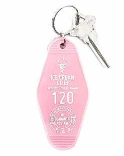 Three Potato Four Ice Cream Club Hotel Key Tag Keychain