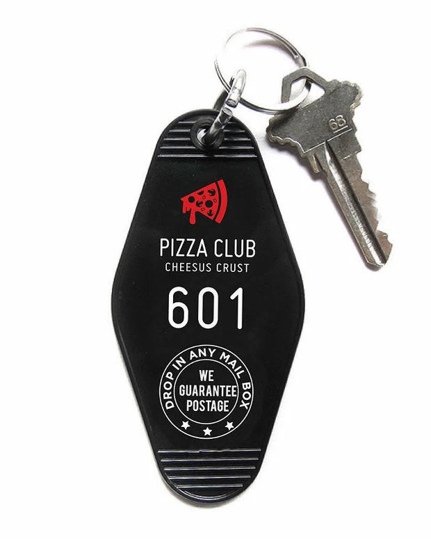 Three Potato Four Pizza Club Hotel Key Tag Keychain Keychains + Key Blanks