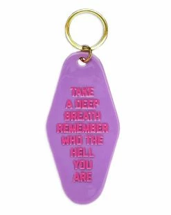 Golden Gems Accessories Remember Who The Hell You Are Keychain